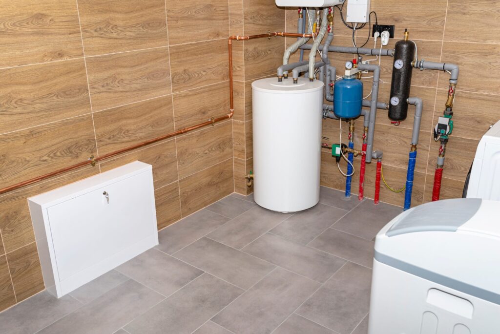 Residential water heater and plumbing system installed in Canton